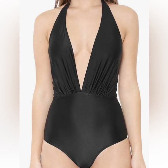 CIA Maritima V plunge black swimsuit size small - Picture 1 of 8